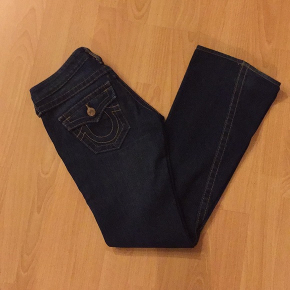 True Religion Denim - Low-rise dark wash true religion bootcut